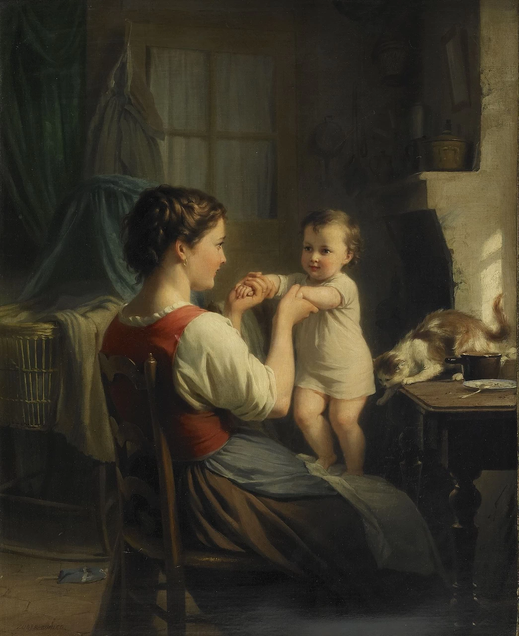 Bambino in grembo alla madre